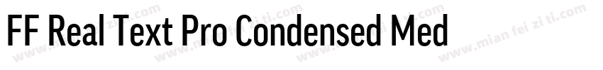 FF Real Text Pro Condensed Medium字体转换